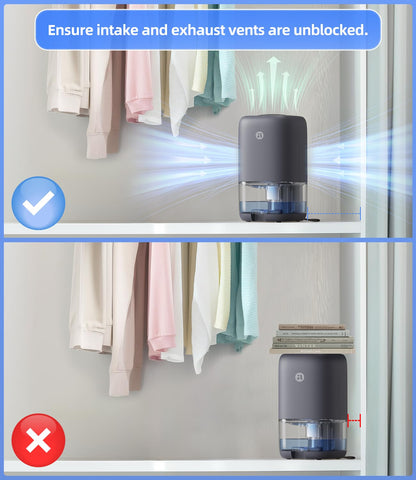 TABYIK dehumidifier in bathroom helps manage moisture after showers.