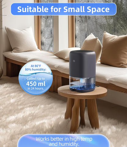 TABYIK dehumidifier top with seven color ambient light creates mood lighting.