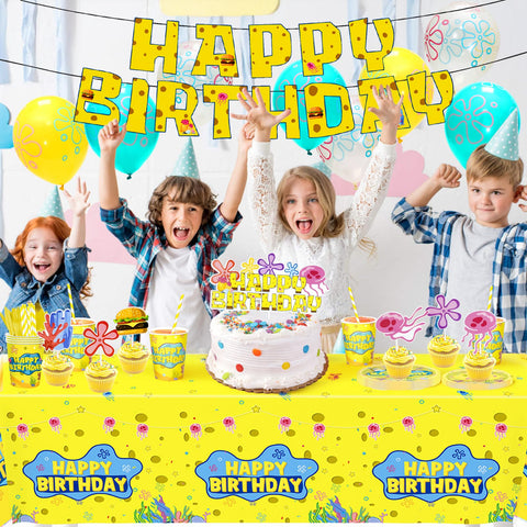 TAdgnba 199P yellow tablecloth protects surfaces