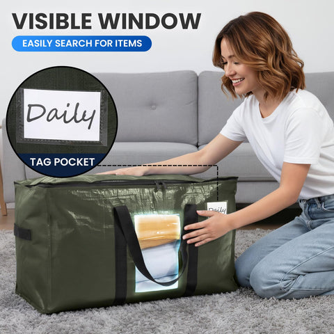 TAILI 28 L x 14 W x 17 H bag offering ample space for clothes and bedding.
