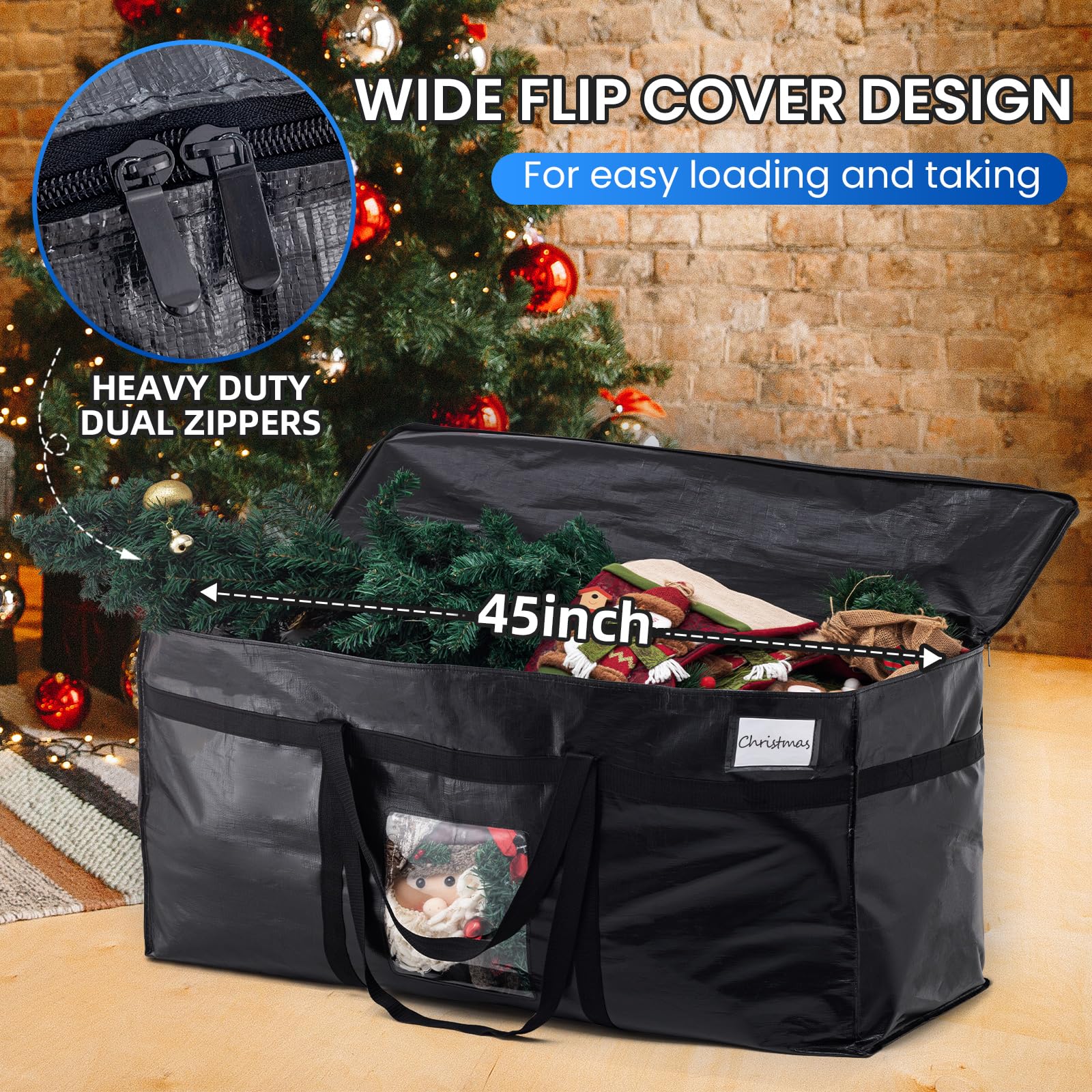 TAILI three-sided zipper opens wide for easy packing