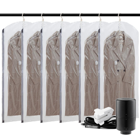 TAILI AILI hanging vacuum bags with clothes for travel storage
