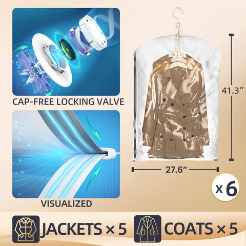 TAILI clear material shows contents while protecting clothes from dust.