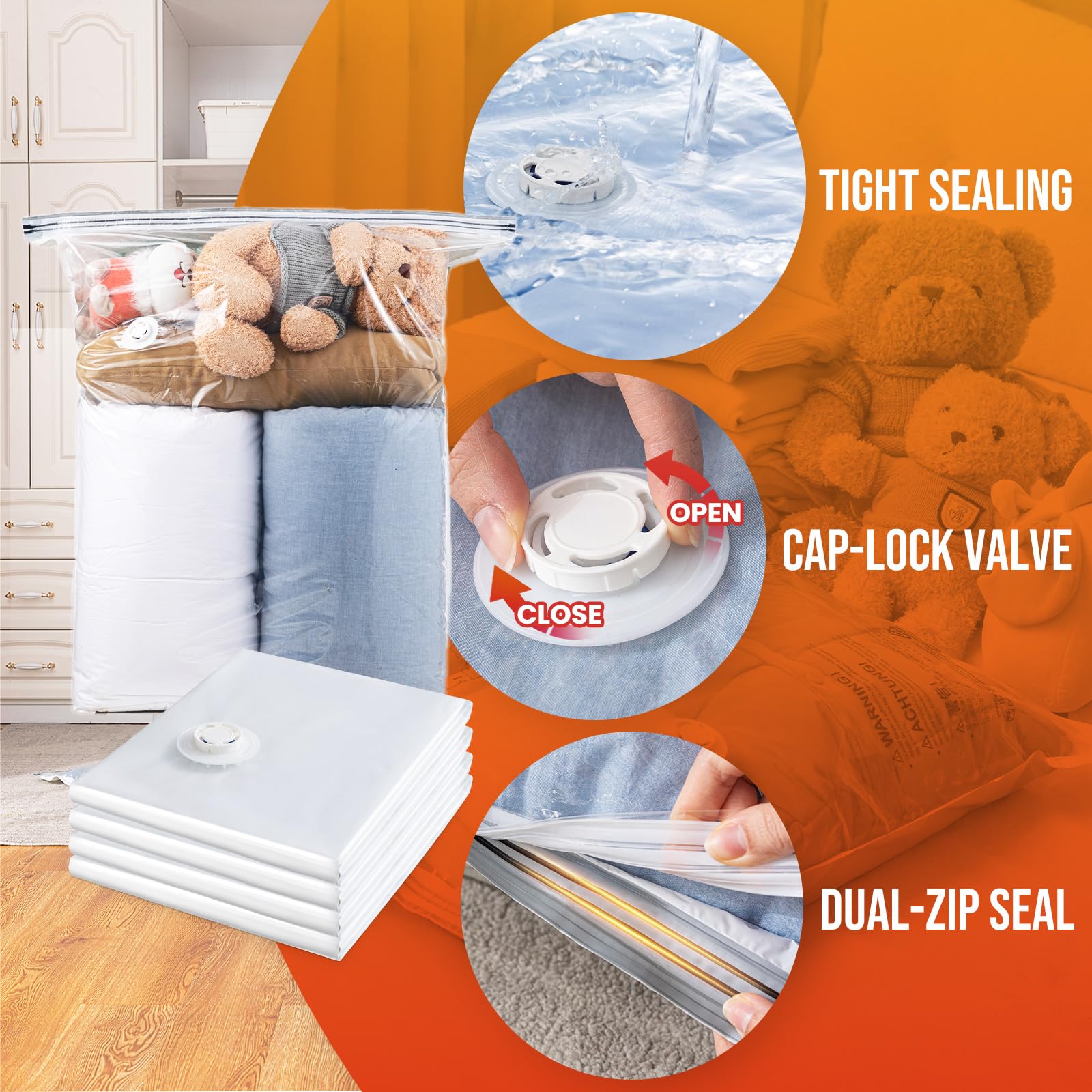 TAILI bag with clothes neatly packed inside for storage or travel.