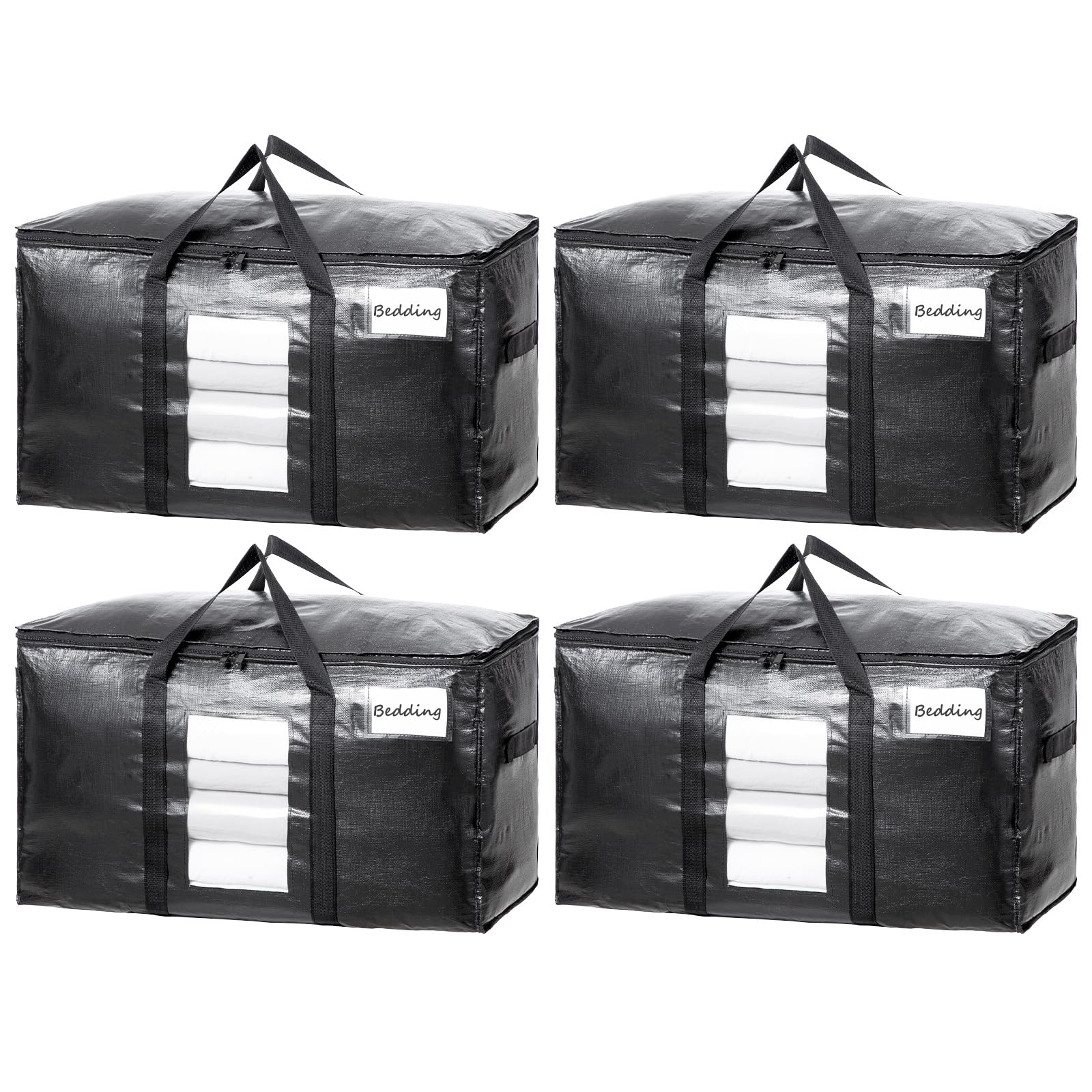 TAILI Extra Large Moving Bags with window enable quick contents identification.