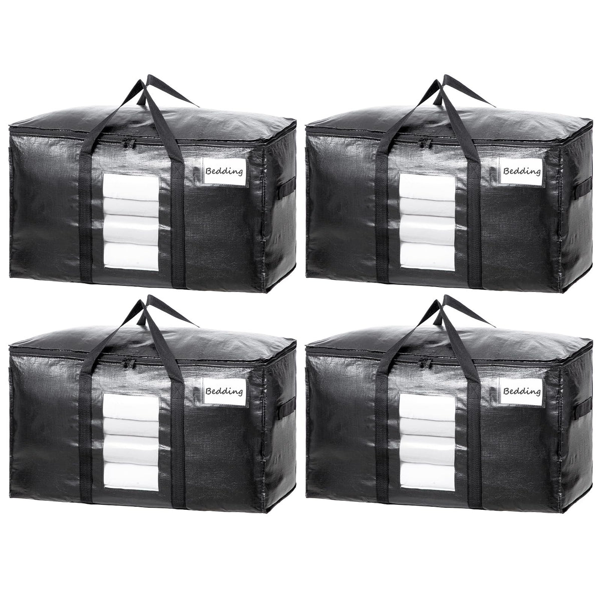 TAILI Extra Large Moving Bags with window enable quick contents identification.