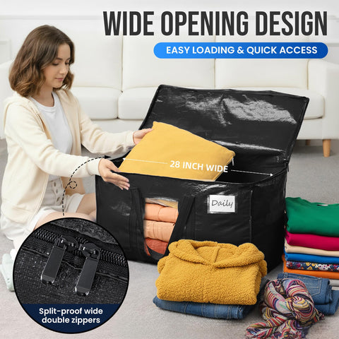 TAILI large tote dimensions 28L x 14W x 17H, high capacity