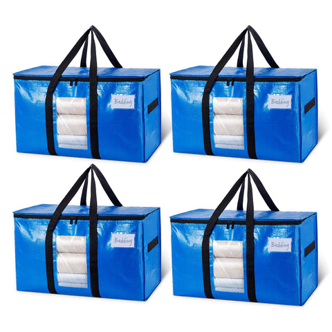 Taili extra-large moving bag with visible window for quick contents check and organization.