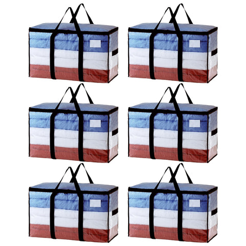 TAILI extra large moving bags with clear window show contents at a glance during packing.