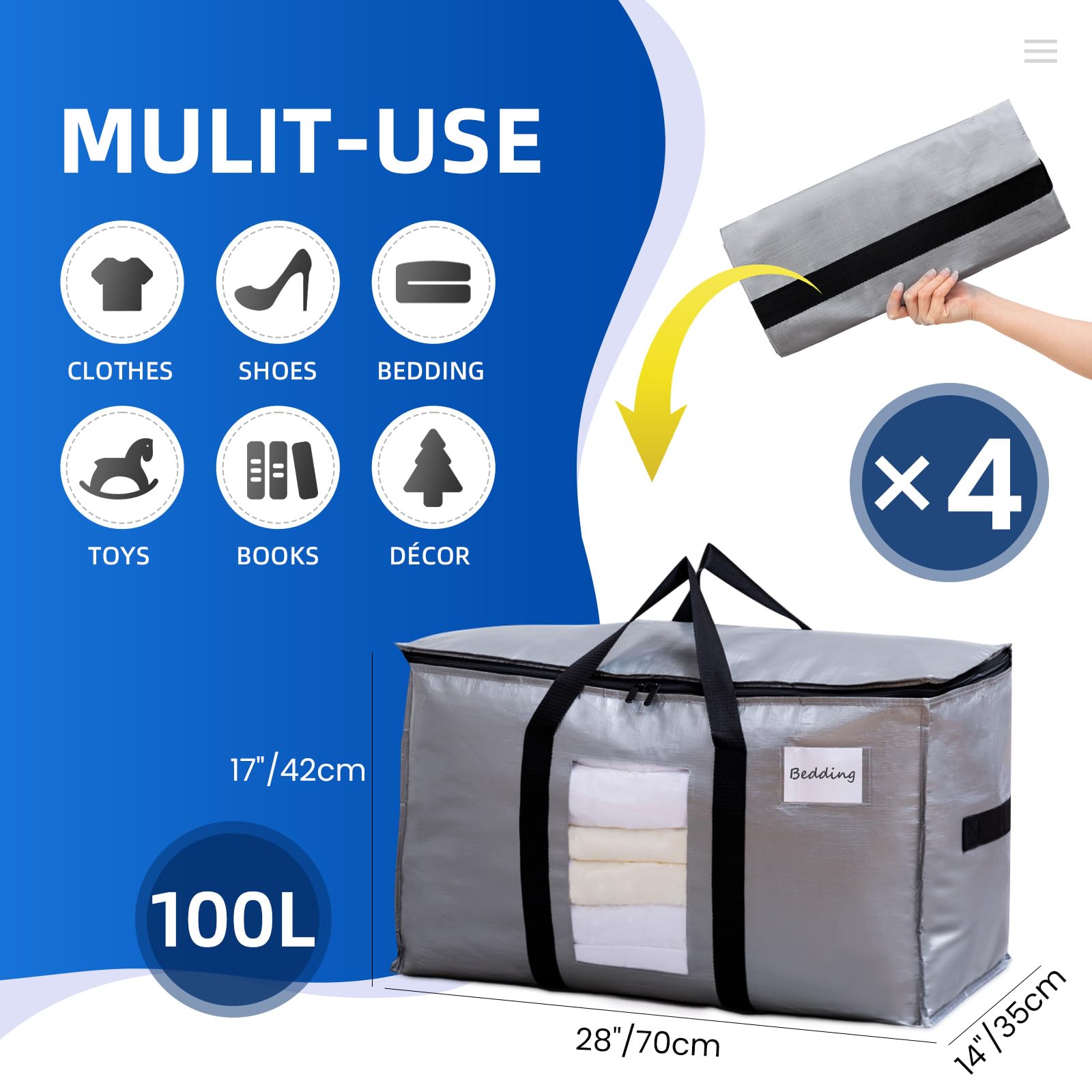 TAILI bag with wrap-around handles for easier lifting
