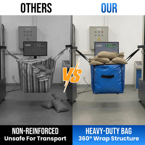TAILI bag shows wrap-around handles for secure lifting and carrying.