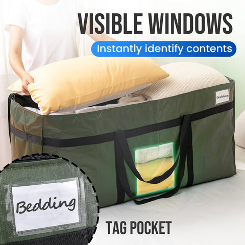 TAILI front window and label slot help organize stored belongings.