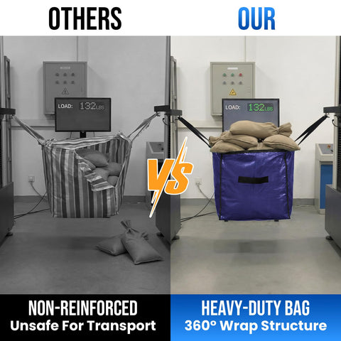 TAILI heavy-duty tote showing durable zipper for secure transport