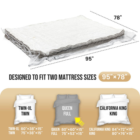TAILI mattress vacuum bag sealed valve ready for compact storage