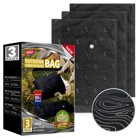 TAILI outdoor vacuum storage bag with a wide opening for bulky blankets