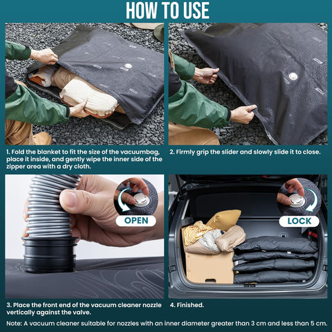 TAILI lightweight, reusable bags ideal for camping gear organization