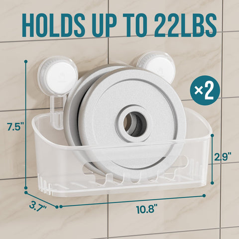Taili suction cups install in seconds on glass or tile.
