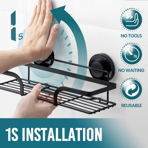 TAILI rustproof stainless steel shelves keep bath products organized and dry