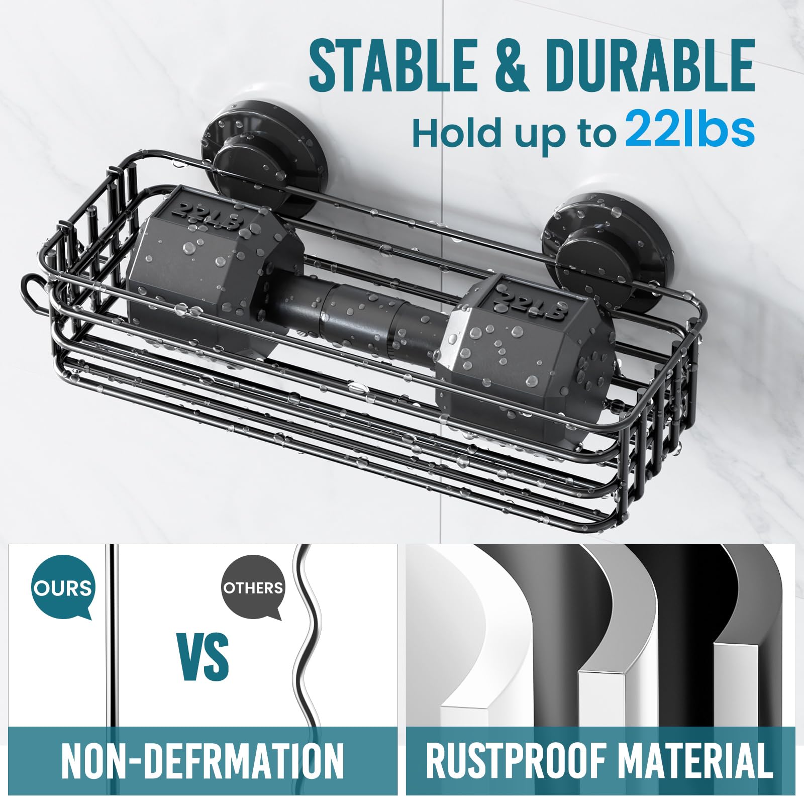 TAILI removable assembly installs in one second on smooth surfaces.