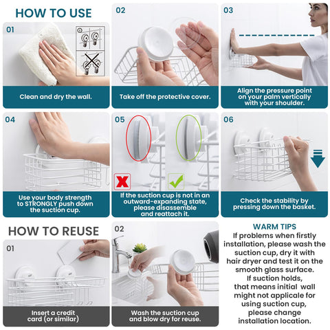 No-drill installation on smooth surfaces works well.