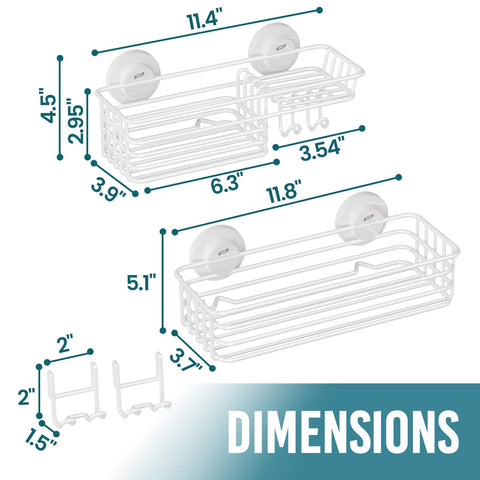 Removable caddies simplify cleaning and reconfiguration.