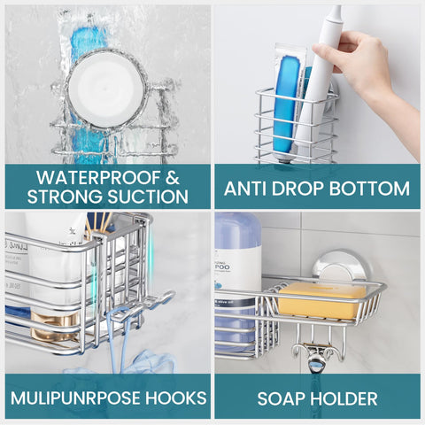 TAILI rustproof stainless steel shelves resist corrosion for humid bathrooms