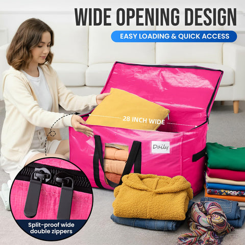 TAILI three-sided zipper opens fully for easy packing and access