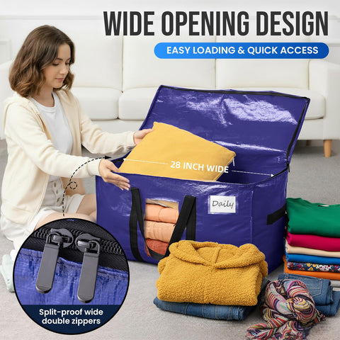 TAILI three-sided zipper opened wide for packing