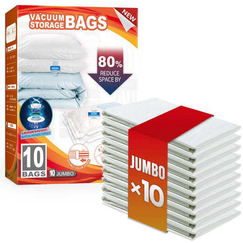 TAILI vacuum bags with slider closure for quick sealing and space saving.