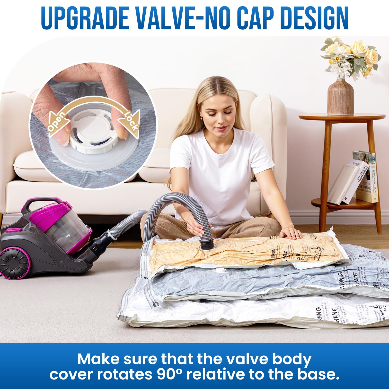 Taili vacuum bags for clothes save closet space