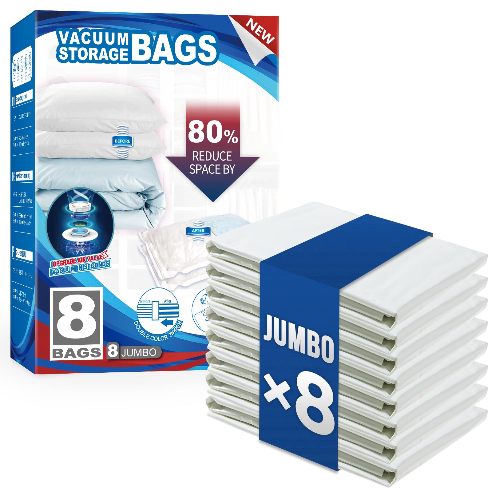 Taili vacuum bags for comforter compact storage and easy access
