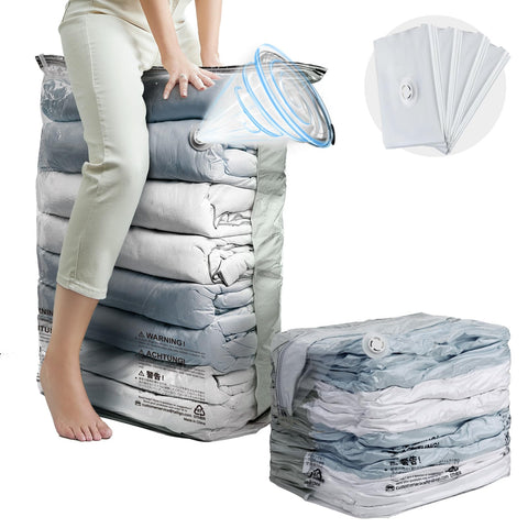 TAILI vacuum storage bags 4-pack cube laid flat, showcasing spacious capacity.