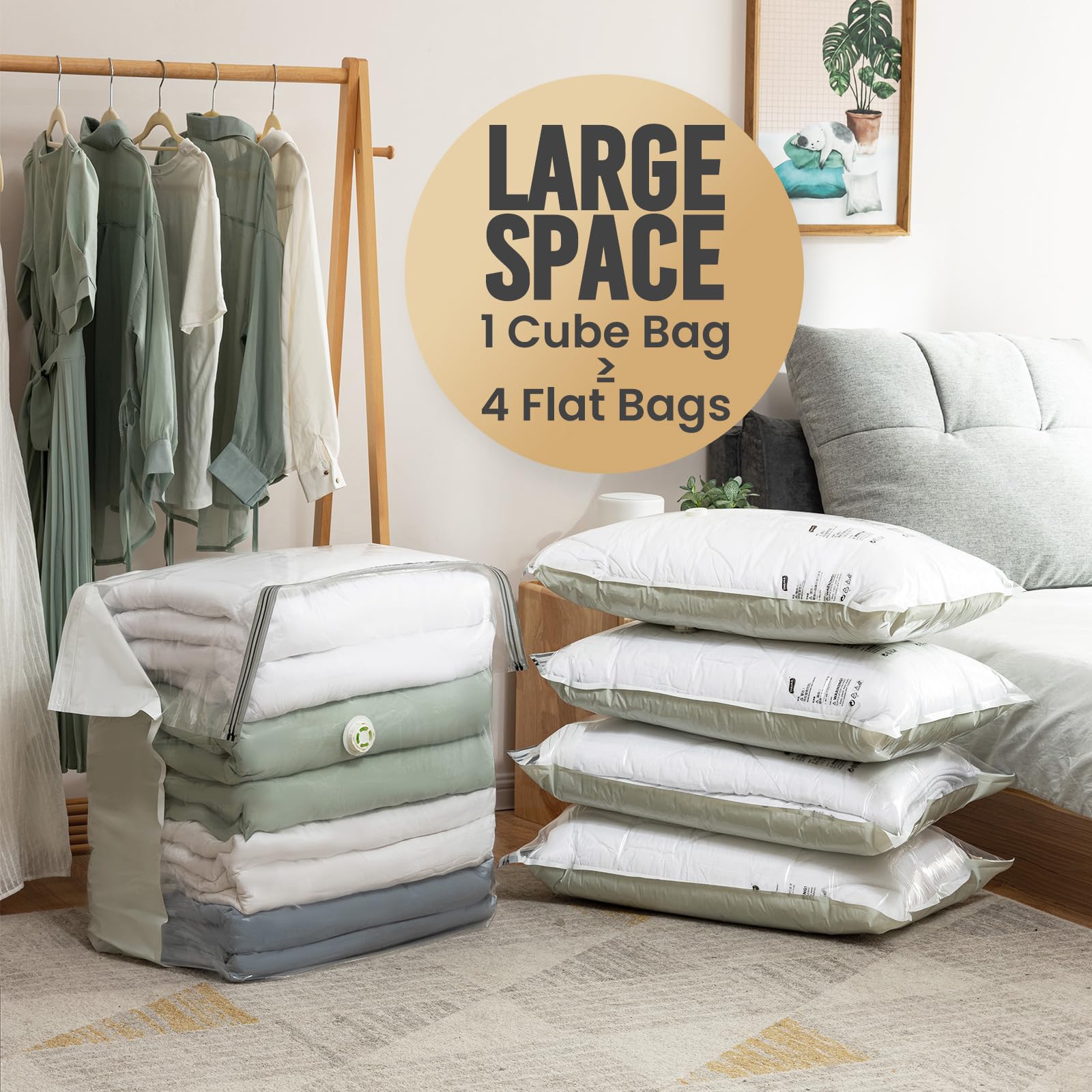 TAILI waterproof and dustproof bag protecting clothes from moisture and dust.