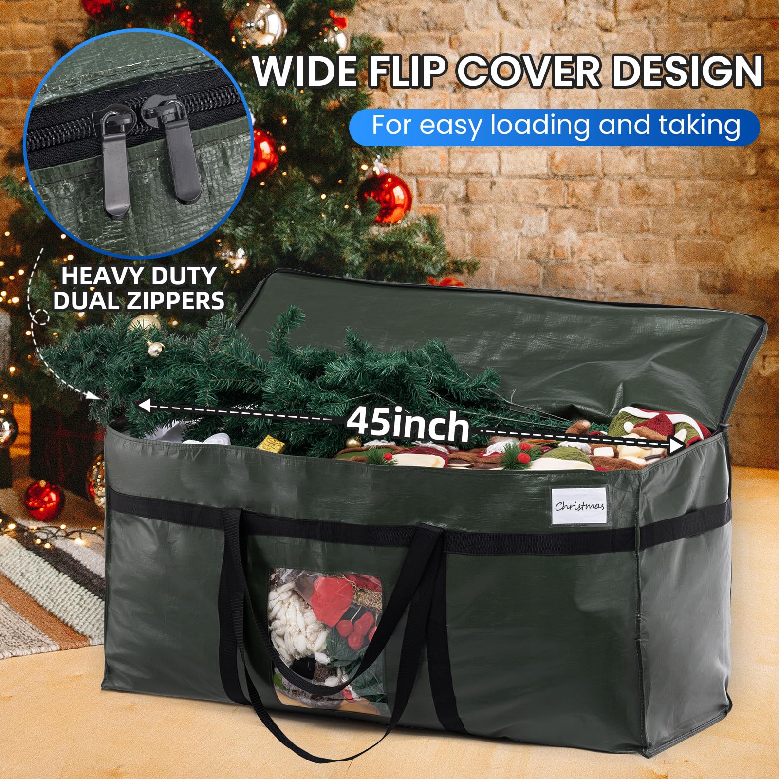 TAILI wrap-around handles on a durable bag for easy transport.
