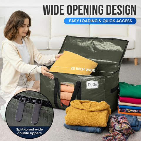 TAILI wrap-around handles provide balanced lifting for heavy items.