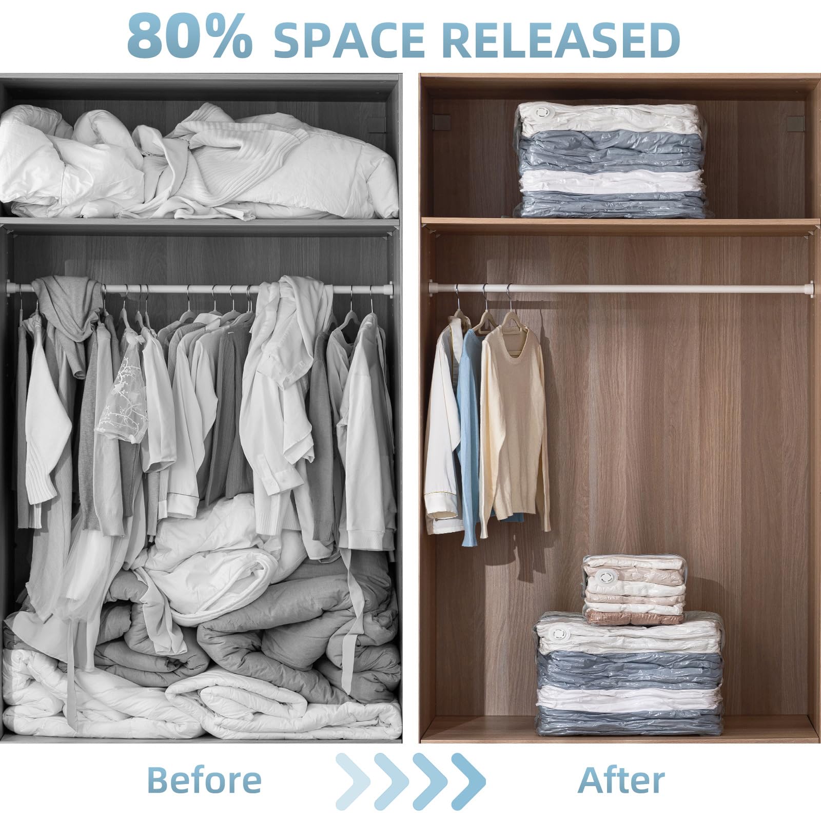 TAILINK expandable bottom helps stable packing of bulky garments