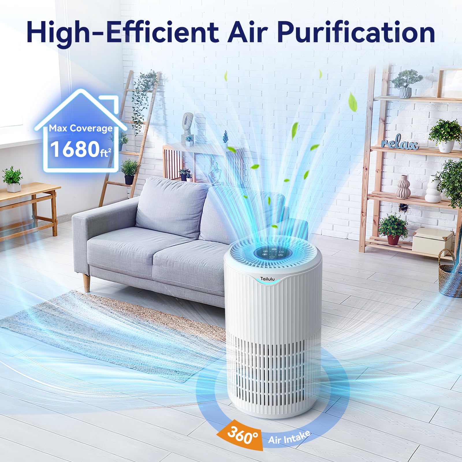 Tailulu 3-stage filtration with activated charcoal reduces smells