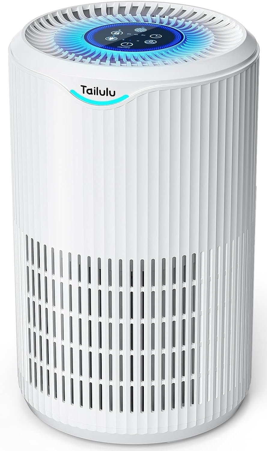 Tailulu air purifier large room 360-degree intake cleans air efficiently