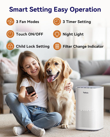 Tailulu quiet sleep mode control panel for undisturbed nights