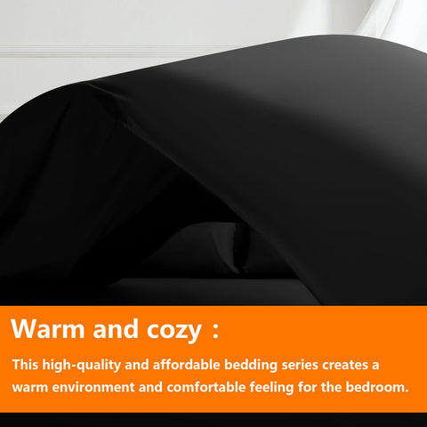 TAIMIT comforter set flat sheet neatly arranged for a crisp hotel-inspired look