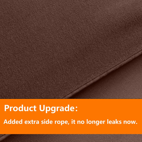 TAIMIT brown queen fitted sheet 60x80+14 ensures snug fit