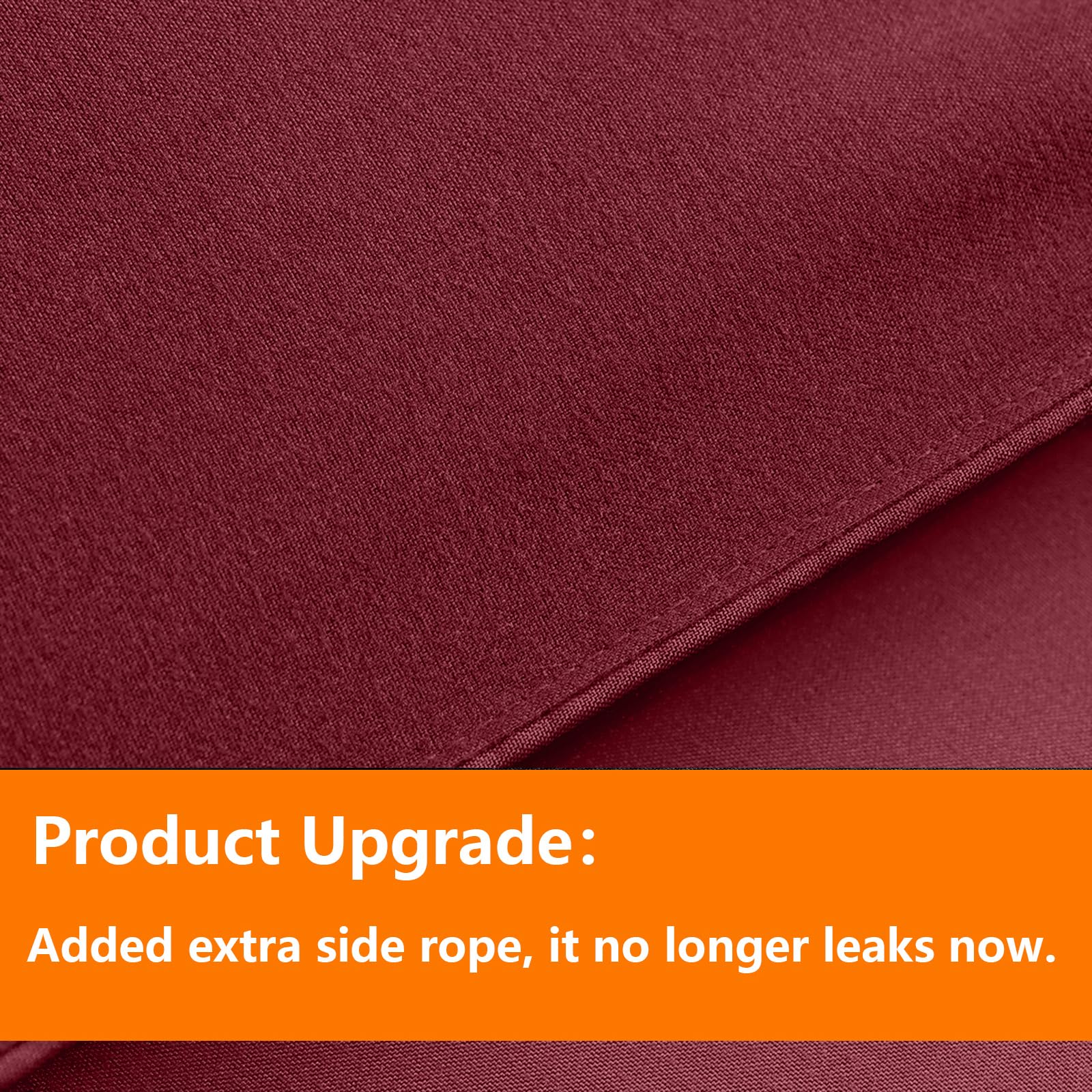 TAIMIT Burgandy fitted sheet with deep pockets for secure mattress grip