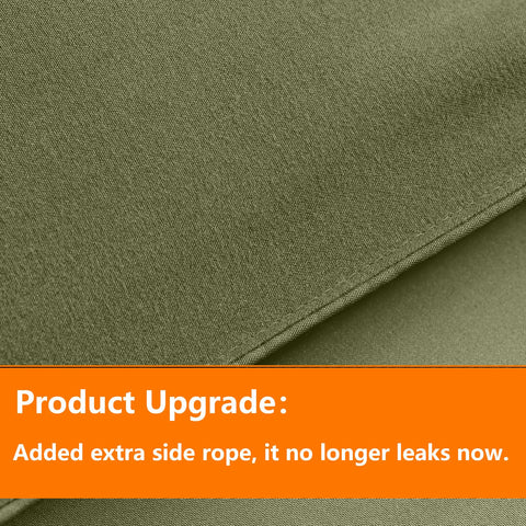 TAIMIT olive green twin flat sheet detail showing smooth weave and easy care.