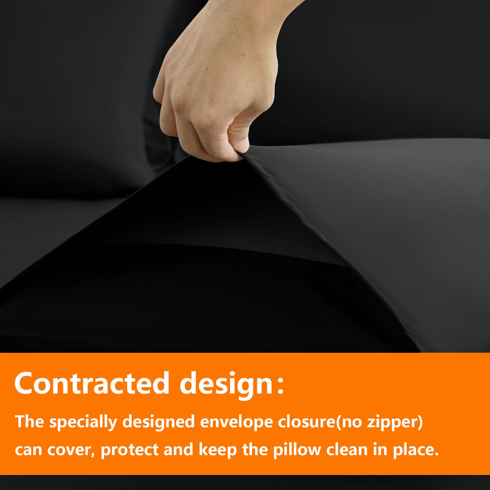 TAIMIT pillow sham and pillowcase pair shown with reversible comforter for dual looks.