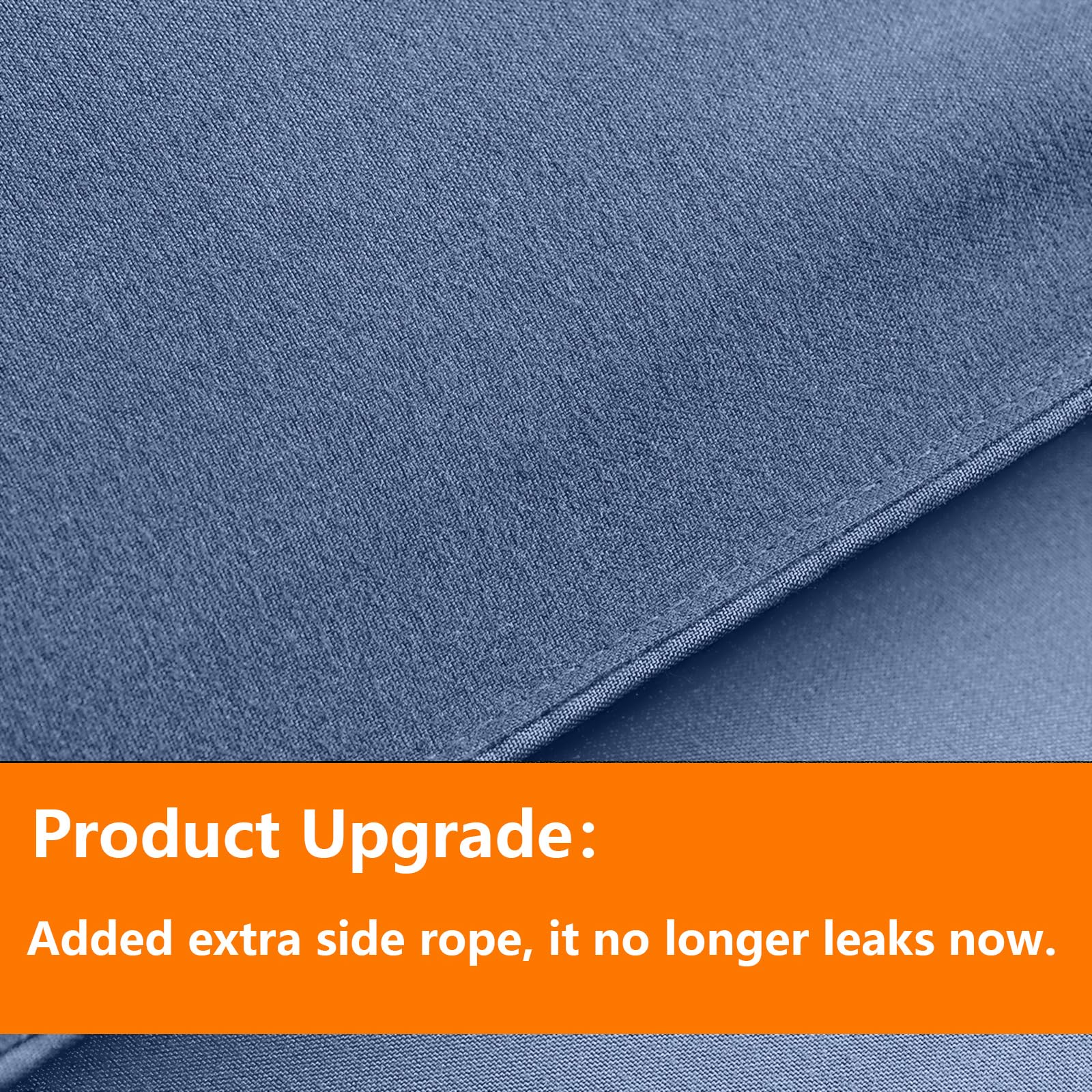TAIMIT slate blue twin comforter set fitted sheet offers secure fit with deep pocket