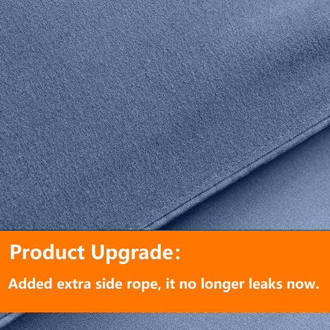 TAIMIT slate blue twin comforter set fitted sheet offers secure fit with deep pocket