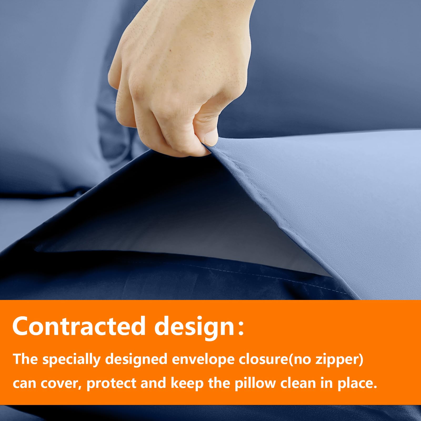 TAIMIT slate blue twin comforter set pillow shams match the comforter for cohesion