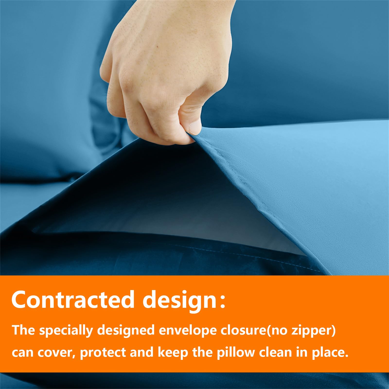 TAIMIT teal flat sheet close-up highlighting soft breathable fabric