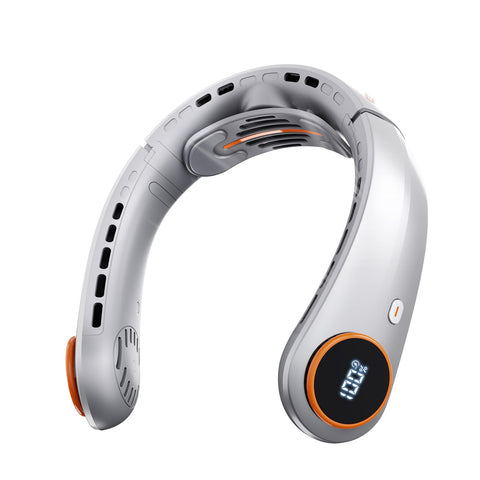 Taiofan portable neck fan front view for personal cooling on the go