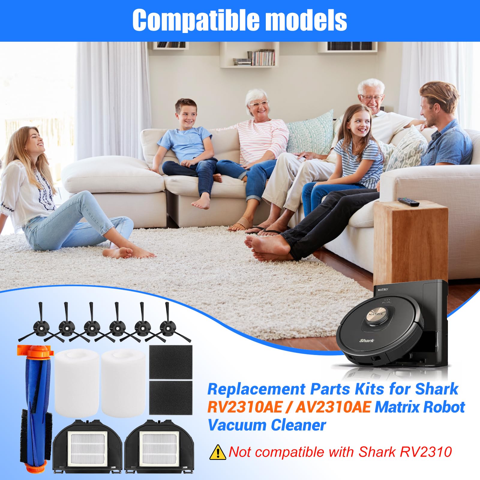 Taisouw Shark Matrix side brushes six-pack aids edge cleaning and corners